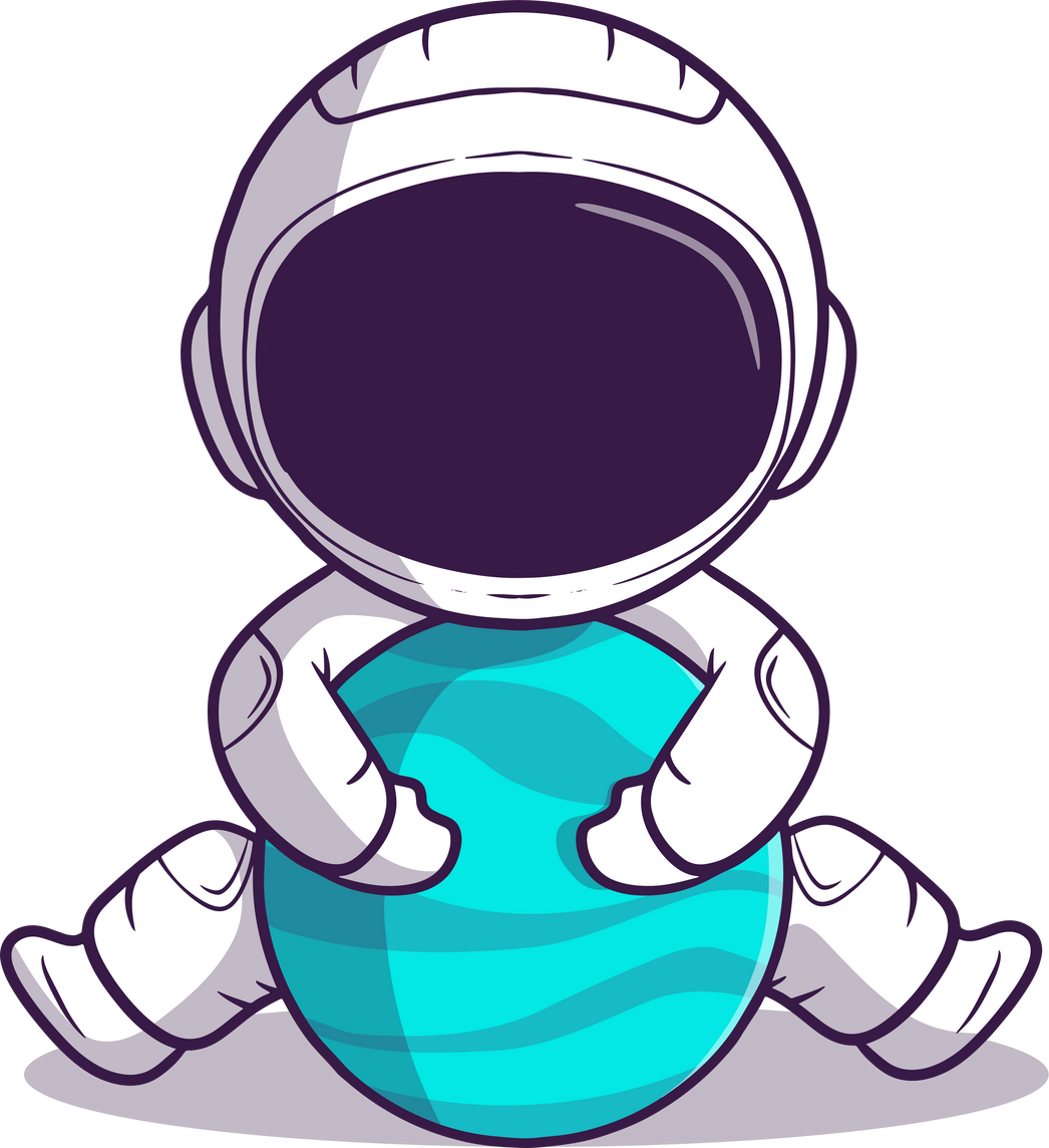 astronaut character sitdown